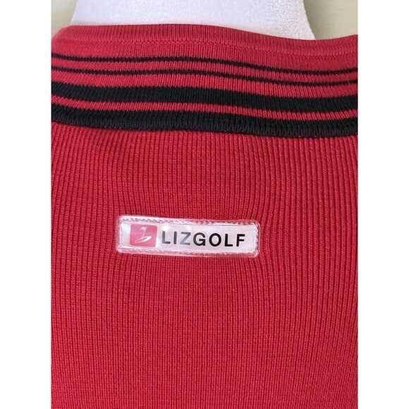 LizGolf Women’s 80s Retro Sporty Zip Cardigan Bomber Varsity Preppy Collegiate L - Picture 4 of 9